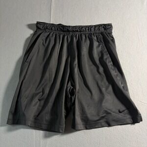 Nike Dri-Fit Mens Basketball Shorts Black Size Medium Mesh Panels Activewear